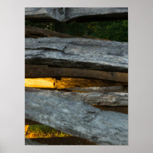 Split Rail Abstract Poster