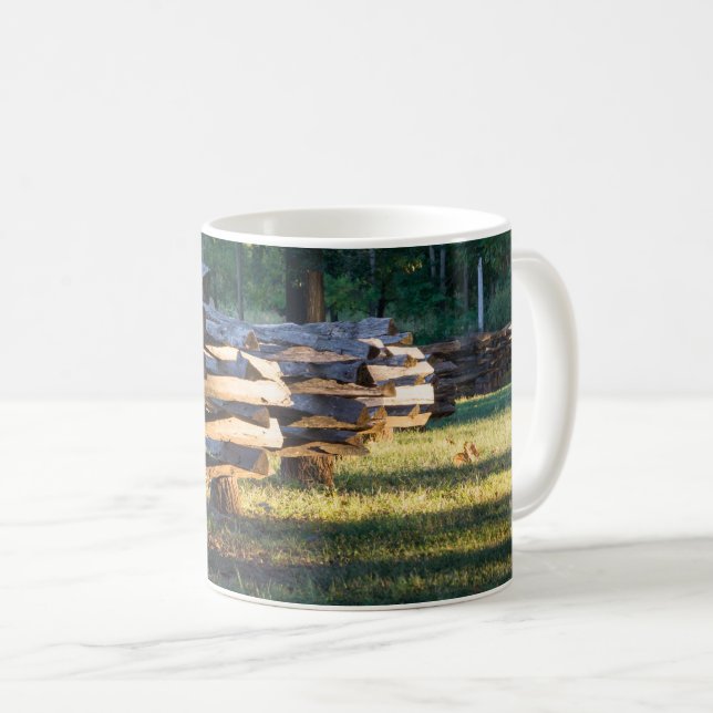Split Rail Fence Coffee Mug (Front Right)