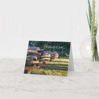 Split Rail Fence Thinking Of You Card