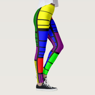 Split Rectangles Leggings