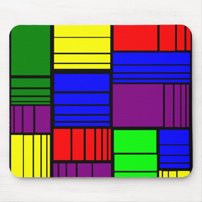 Split Rectangles  Mouse Mat (Front)