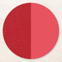 Split Red Custom Coaster Set – Matte & Noise