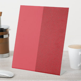 Split Red Customisable Pedestal Sign