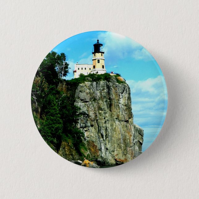 Split Rock Lighthouse 6 Cm Round Badge (Front)