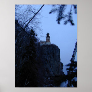 Split Rock Lighthouse at Dusk Poster