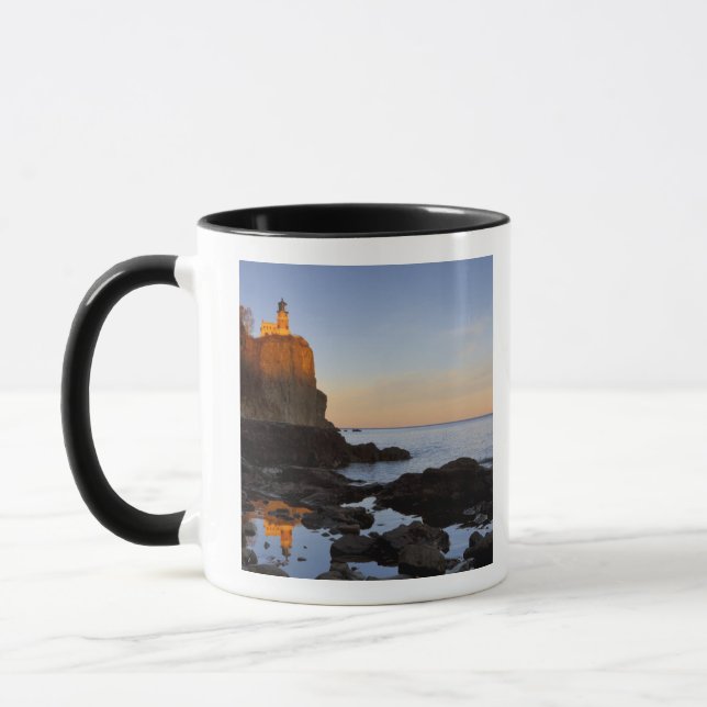 Split Rock Lighthouse at sunset near Two Mug (Left)