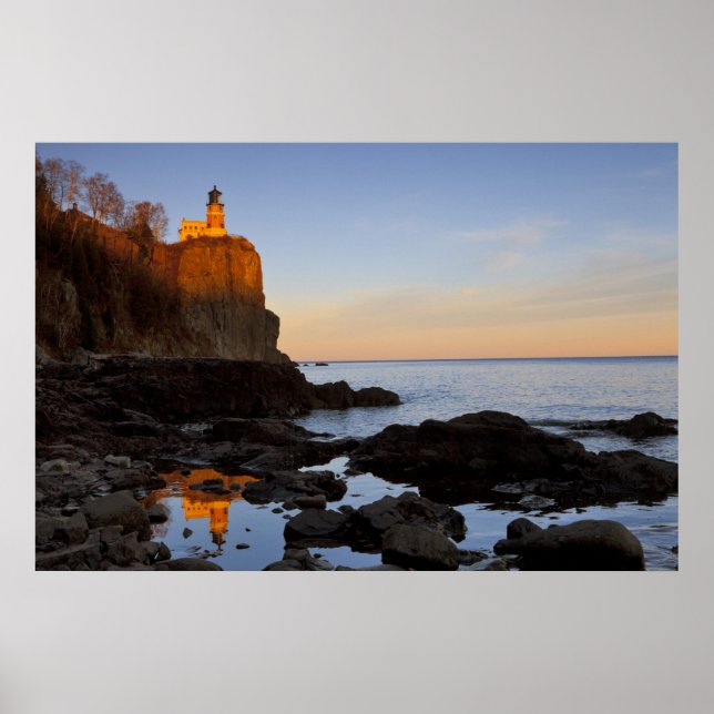 Split Rock Lighthouse at sunset near Two Poster (Front)
