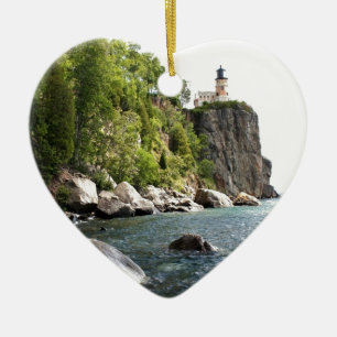Split Rock Lighthouse Ceramic Tree Decoration