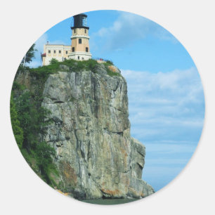 Split Rock Lighthouse Classic Round Sticker