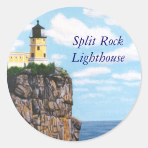 Split Rock Lighthouse Classic Round Sticker