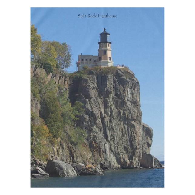 Split Rock Lighthouse from beach tablecloth (Front)