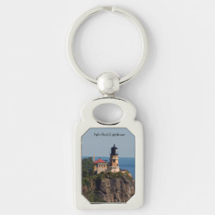 Split Rock Lighthouse metal key chain