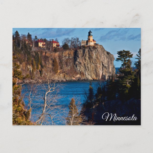 Split Rock Lighthouse Minnesota Jigsaw Puzzle Postcard (Front)