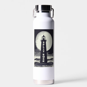 Split Rock Lighthouse Minnesota Moon Water Bottle
