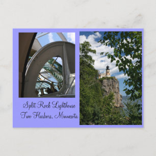 Split Rock Lighthouse & Prism Postcard