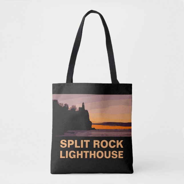 SPLIT ROCK LIGHTHOUSE TOTE BAG (Front)