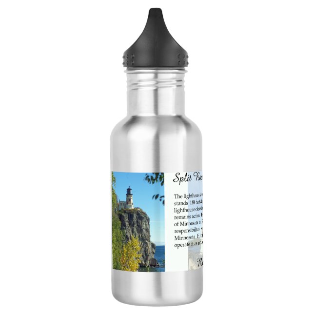 Split Rock Lighthouse water bottle (Left)