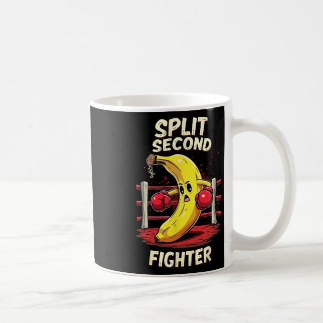 Split Second Fighter Muay Thai Mma Boxing Banana  Coffee Mug (Right)