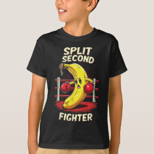 Split Second Fighter Muay Thai Mma Boxing Banana T-Shirt