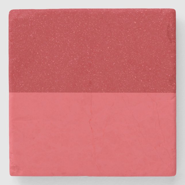 Split Speckle Tomato-Red Marble Coaster (Custom) (Front)