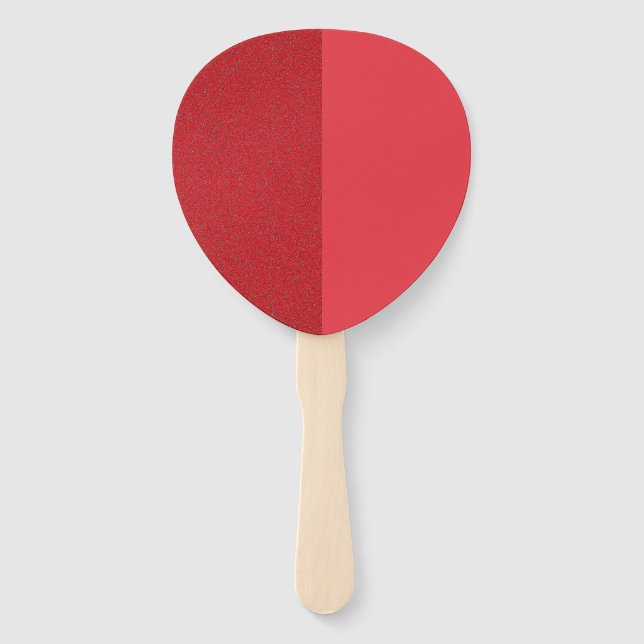 Split Texture Petal Fan – Tomato Red (Custom) (Front)