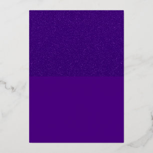 Split-Texture Purple Foil Invitation – Customise