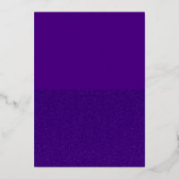 Split-Texture Purple Foil Invitation – Customise