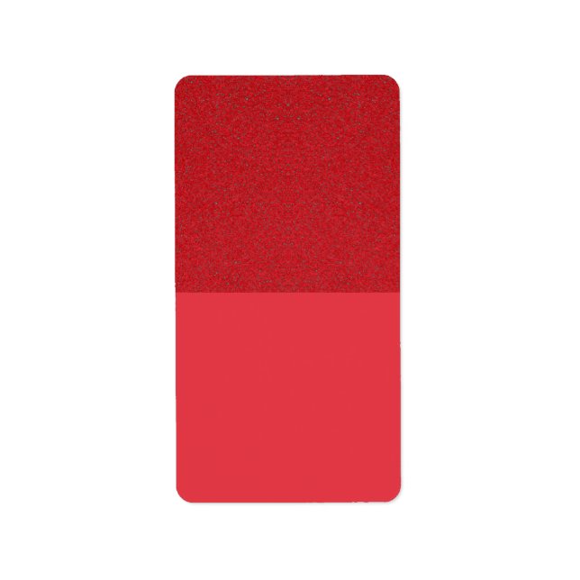 Split Texture Tomato Red Return Label – Customise (Front)