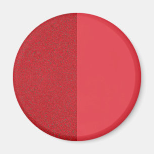 Split-Texture Tomato Red Round Fridge Magnet