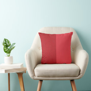 Split Texture Tomato Red Throw Pillow – Customise