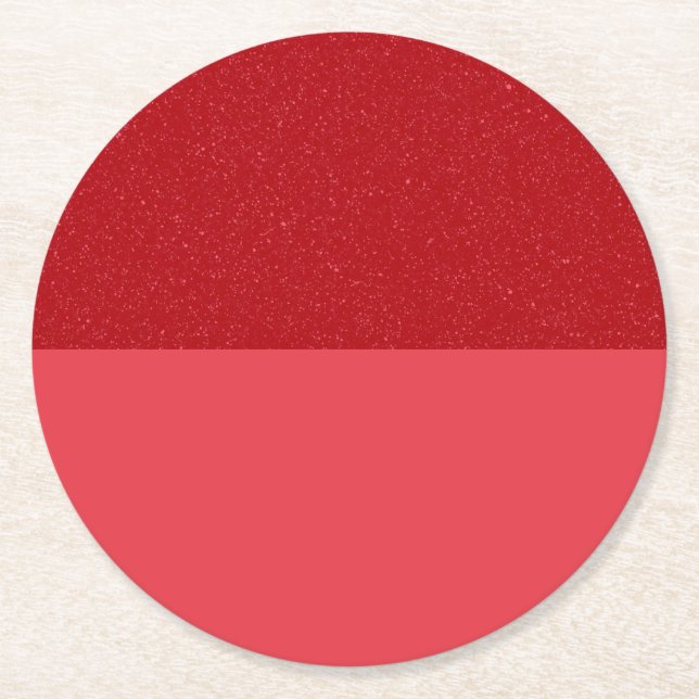 Split Tomato Red Custom Coasters (6-Pack) (Front)