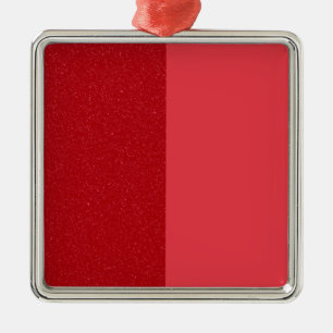 Split Tomato Red Custom Square Ornament