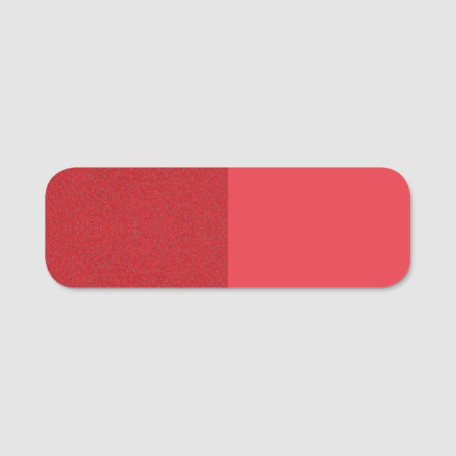 Split Tomato Red Name Tag Label – Customisable (Front)