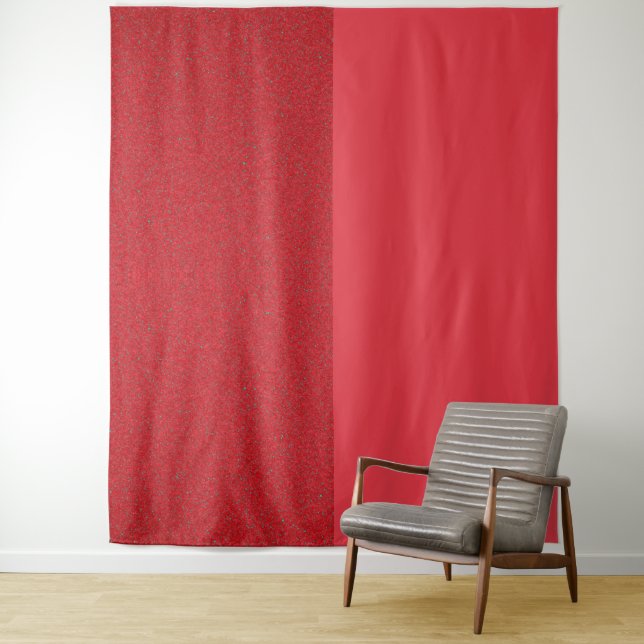 Split Tomato Red Noise Wall Tapestry – Customise (In Situ)
