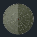 Split-Tone Moss Green Dartboard (Textured & Matte)<br><div class="desc">Add bold contrast and stylish impact to your next event with this split-tone moss green dartboard—where one half boasts a modern matte finish and the other, a gritty textured noise effect. Whether you're planning a birthday bash, wedding reception, religious celebration, or large-scale promo event, this dartboard doubles as decor and...</div>