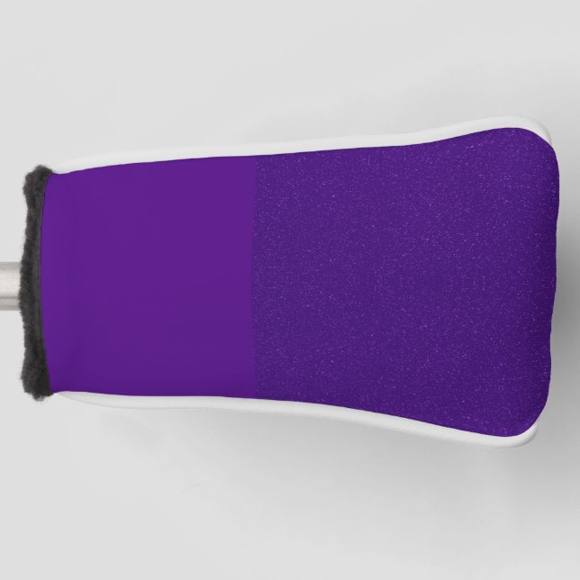 Split-Tone Purple Golf Club Head Cover – Customise (Front)