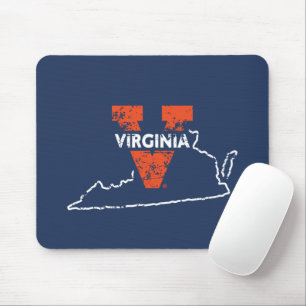 Split V Virginia State Love Mouse Mat
