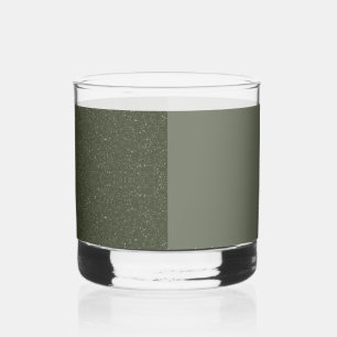 Split Vertical Moss Green Shot Glass – Customise