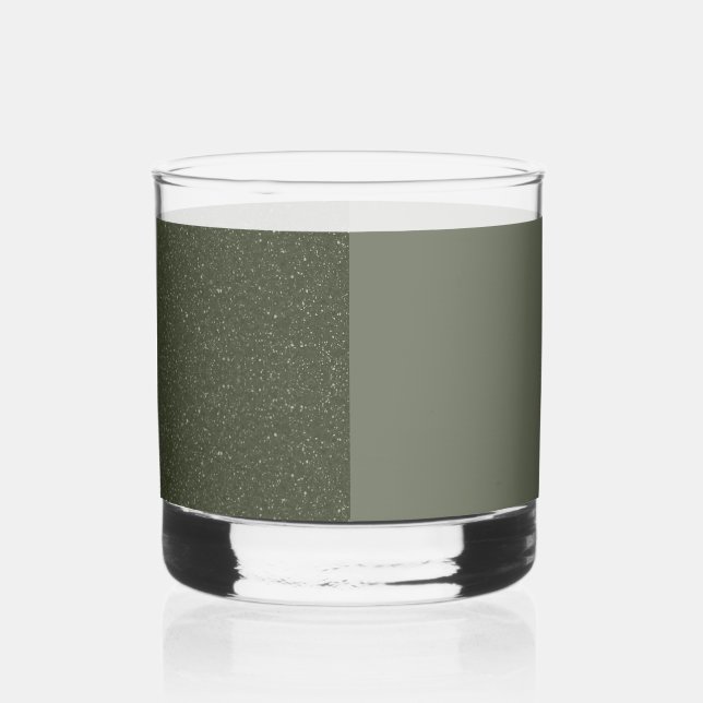Split Vertical Moss Green Shot Glass – Customise (Left)