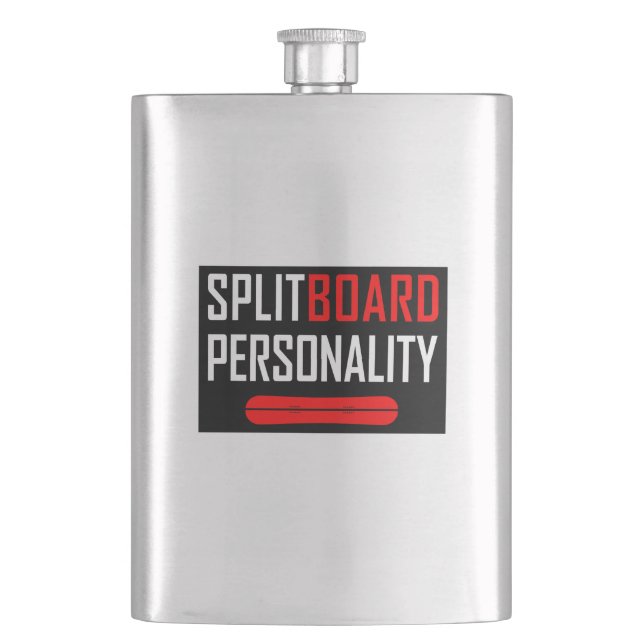 Splitboard Personality Hip Flask (Front)