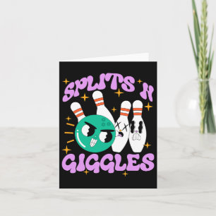Splits n Giggles Funny Bowling Team Bowler Sports Card