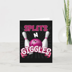Splits n Giggles Funny Bowling Team Bowler Sports Card