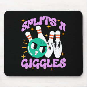 Splits n Giggles Funny Bowling Team Bowler Sports Mouse Mat