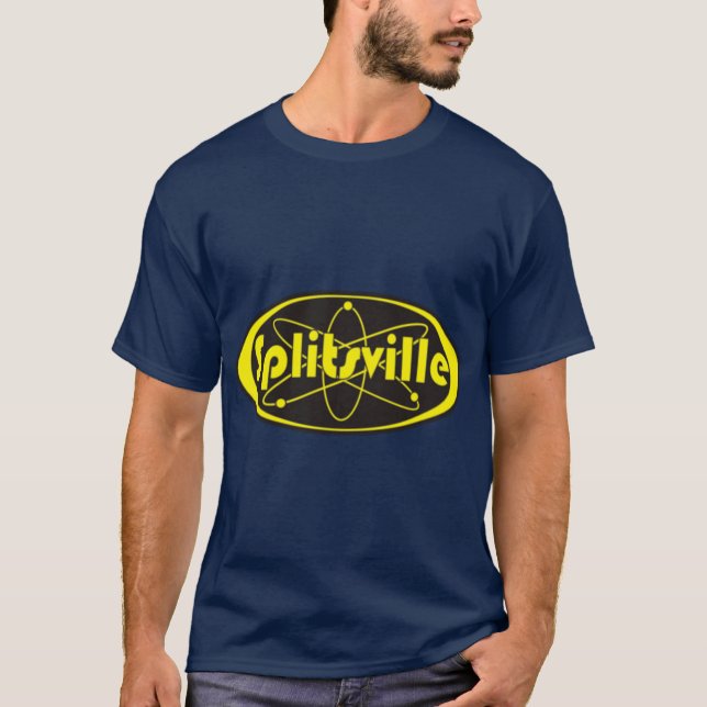 Splitsville black yellow Oversized T-Shirt (Front)