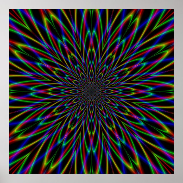 Splitting the Atom on Black Poster (Front)