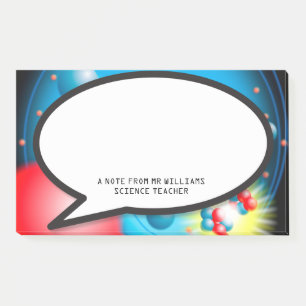 Splitting The Atom Speech Bubble Science Post-it Notes