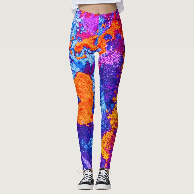 Splotch Colours Leggings (Front)