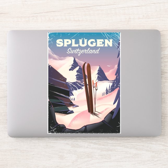 splügen Switzerland ski poster (Computer)