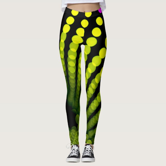 SPNP yellow dots Leggings (Front)