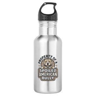 Spoiled American Bully Vintage Engraving Design_1 532 Ml Water Bottle